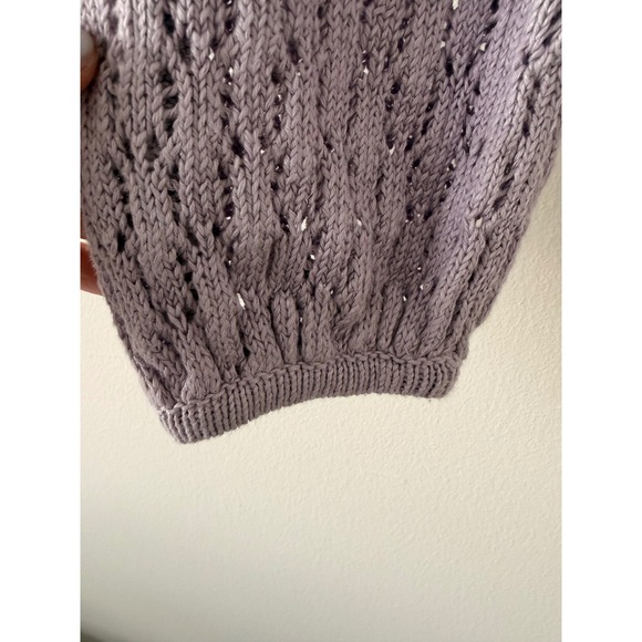 Reformation Lilac Rose Pointelle Sweater - Picture 6 of 7